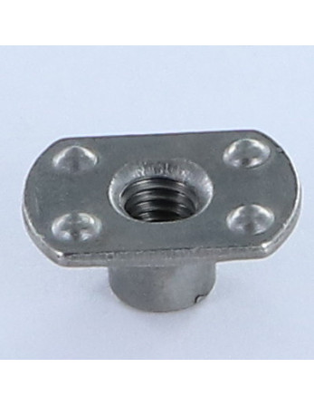 Ecrou cylindrique à souder Bossage extérieur M6 19X11 hauteur 7.8 Acier brut