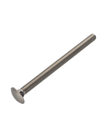 TRCC JAPY tête ronde collet carré Inox A2 M12X140 Filetage total