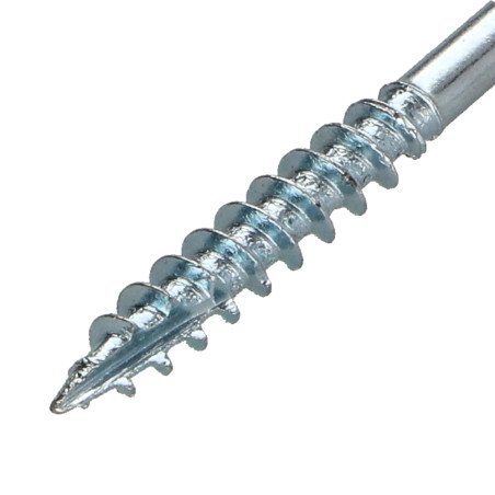 1 x Vis bois TEKOR Tête fraisée Cranté 4X50 Filetée sur 30 TORX T20 Acier zingué Pointe antifendage type 17