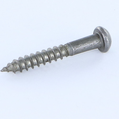 1 x Vis bois Tête ronde TR Fendue 5X35 Acier brut