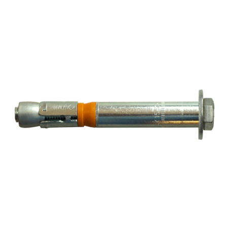 1 x Boulon (vendu avec Ecrou) Ancrage M12X117 Avec Vis métaux Tête hexagonale TH Acier zingué