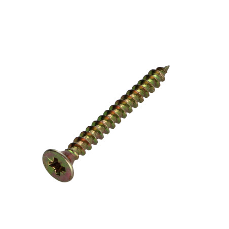 1 x VBA Vis bois agglo Premium Tête fraisée Pozi N°3 6X80 Bichromaté