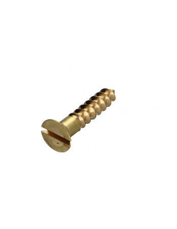 Vis bois Laiton Tête fraisée Fendue 4X16