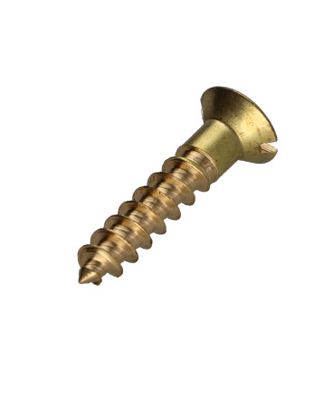 Vis bois Laiton Tête fraisée Fendue 4X16