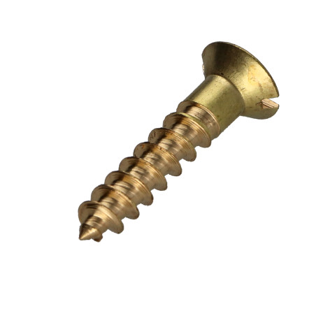 1 x Vis bois Laiton Tête fraisée Fendue 4X16