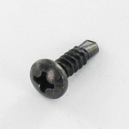1 x Vis autoperceuse Tête cylindrique bombée TCB Phillips 3.9X13 Filet tôle Acier zingué noir