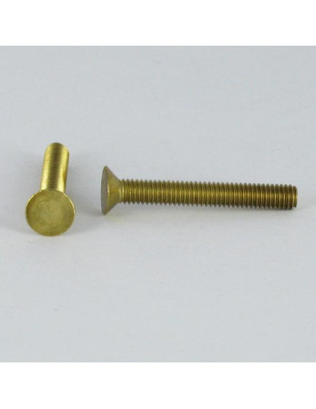 Vis métaux Laiton Tête fraisée Non fendue M4X35
