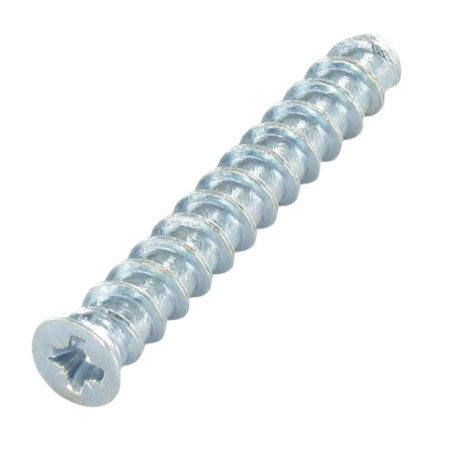 1 x Vis Euro Tête fraisée Pozi 6.3X13 Diamètre de tête: 7.5 Acier zingué Filet tôle