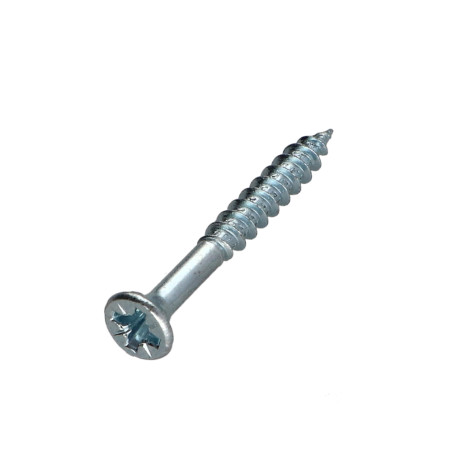 1 x VBA3 Tête fraisée Pozi 3.5X35 Filetage partiel Acier zingué