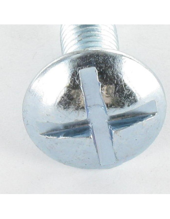 Vis Poelier Fendue En Croix M10X25 Acier zingué