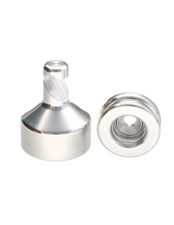 Crochet décoratif Aluminium avec fixation multi-matériaux L'ATTACHANTE