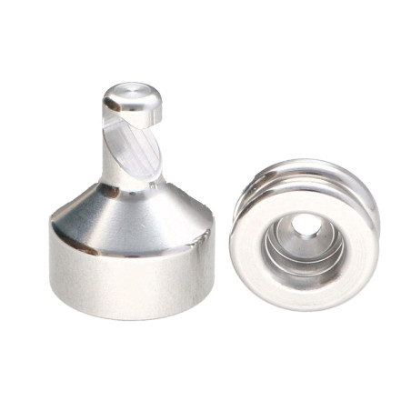 1 x Crochet décoratif Aluminium avec fixation multi-matériaux L'ATTACHANTE
