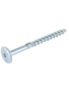 VBA Vis bois agglo Tête disque TORX T40 8X180 Acier zingué