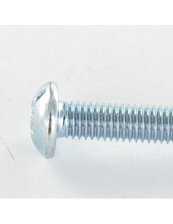 Vis métaux Tête Bombée Large Pozi N°3 / Fendue M8X40 Acier zingué