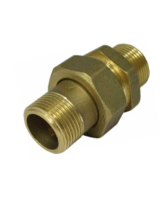 Raccord union droit 20x27 (3/4") Mâle / Mâle Laiton...
