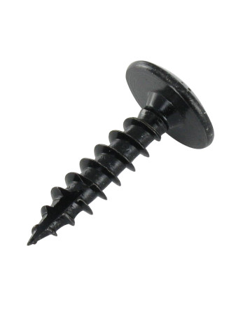 Vis bois TEKOR Vis Penture 7X30 Filetée sur 30 TORX T30 Acier zingué noir Pointe antifendage type 17