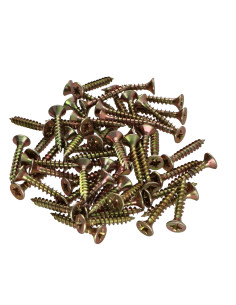Sachet 56 Pièces VBA Vis bois agglo Tête fraisée Pozi N°2...