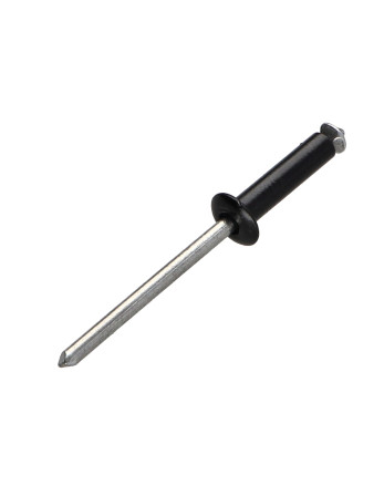 Rivet aveugle éclate GOSTAR Aluminium Tige acier Tête Ronde Standard 4.8X14 Noir