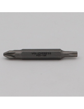 Embout Double Pozi N°2 + TORX T20 Longueur 50
