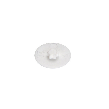 1 x Cache tête de vis TORX T15 Diamètre de tête: 12 Polyéthylène RAL9010 blanc pur