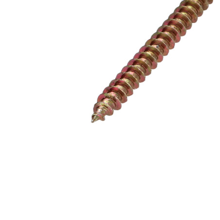 1 x VBA Vis bois agglo Tête fraisée Pozi N°2 4.5X70 Percée Bichromaté