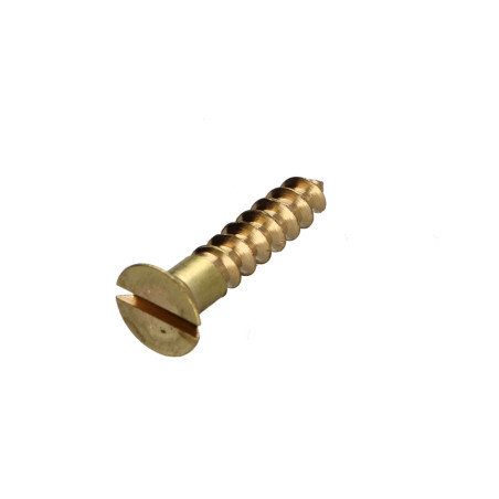 1 x Vis bois Laiton Tête fraisée Fendue 2X16 microvis
