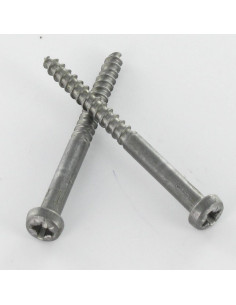 Vis bois Tête ronde TR Pozi N°2 3.5X40 Acier brut