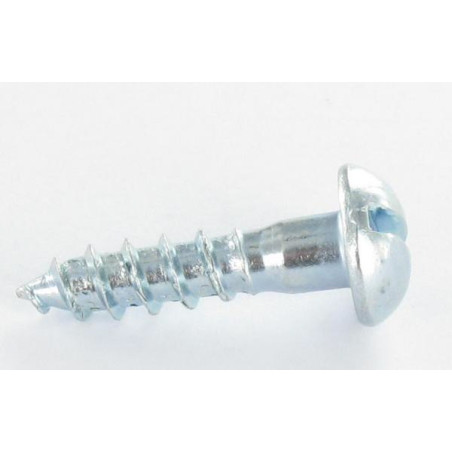 1 x Vis bois Tête ronde TR Fendue 6X80 Acier zingué