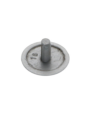Cache tête de vis Polyéthylène Diamètre de tête: 15 Diametre de tige 3 Longueur tige 6 RAL9006 aluminium blanc