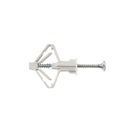 1 x Cheville Nylon ressort 8X40 Avec Vis 3.5X55