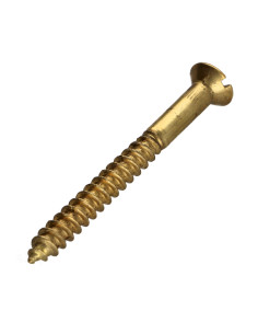 Vis bois Laiton Tête fraisée Fendue 5X60 2