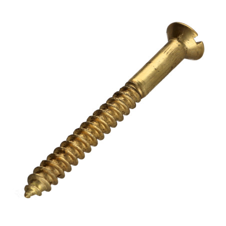 1 x Vis bois Laiton Tête fraisée Fendue 5X60