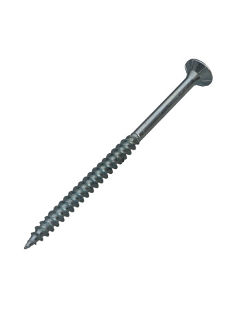 Vis bois TEKOR Tête fraisée Cranté 4.5X70 Filetée sur 42 TORX T20 Acier zingué Pointe antifendage type 17
