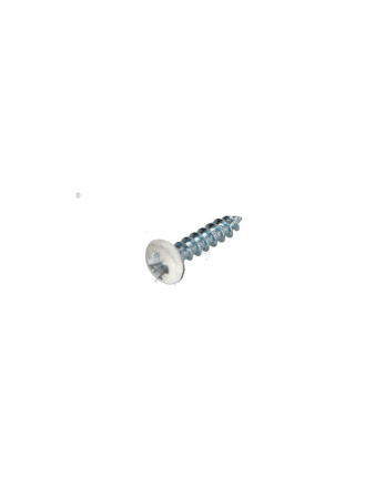VBA Vis bois agglo Tête ronde TR Pozi N°2 3.5X15 Acier zingué Laqué blanc RAL9010 blanc pur