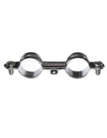 Collier de serrage métallique double M7X150 Diamètre 10 Acier zingué