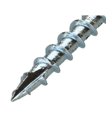 Vis charpente TEKOR Tête fraisée Cranté TORX T40 8X100 Filetée sur 60 Pointe antifendage type 17 Acier zingué