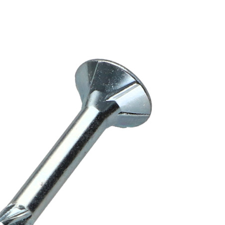 1 x Vis charpente TEKOR Tête fraisée Cranté TORX T40 8X100 Filetée sur 60 Pointe antifendage type 17 Acier zingué