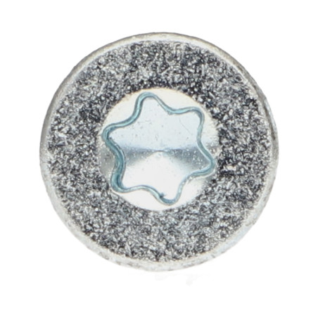 1 x Vis charpente TEKOR Tête fraisée Cranté TORX T40 8X100 Filetée sur 60 Pointe antifendage type 17 Acier zingué