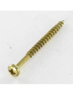 VBA3 Tête ronde TR Pozi 4X25 Acier laitonne