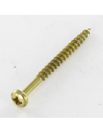 VBA3 Tête ronde TR Pozi 4X25 Acier laitonne