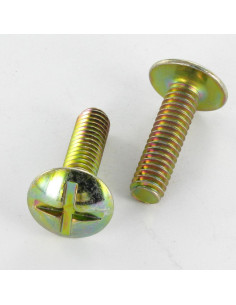 Vis Poelier Fendue En Croix M6X80 Bichromaté