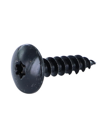 Vis bois TEKOR Vis Penture 6X25 Filetée sur 25 TORX T30 Acier zingué noir Pointe antifendage type 17