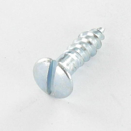 1 x Vis bois Tête fraisée bombée TFB Fendue 4X40 Acier zingué