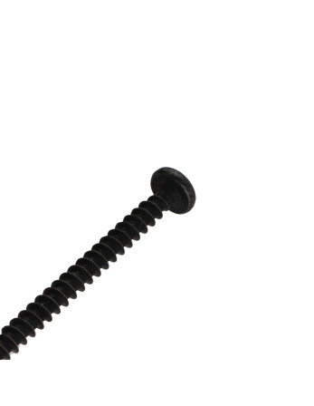 VBA Vis bois agglo Tête ronde TR Pozi N°2 5X60 Acier zingué nickel noir renforcE - Haute tenue à la corrosion