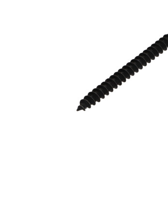 VBA Vis bois agglo Tête ronde TR Pozi N°2 5X60 Acier zingué nickel noir renforcE - Haute tenue à la corrosion