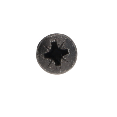 1 x VBA Vis bois agglo Tête ronde TR Pozi N°2 5X60 Acier zingué nickel noir renforcE - Haute tenue à la corrosion
