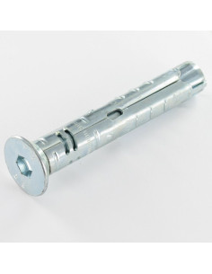 Goujon Ancrage Cheville METAL 10X70 Vis M6X75 Acier zingué