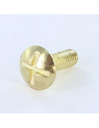 Vis Poelier Fendue En Croix M8X16 Laiton