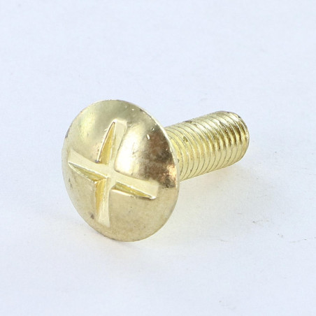 1 x Vis Poelier Fendue En Croix M8X16 Laiton