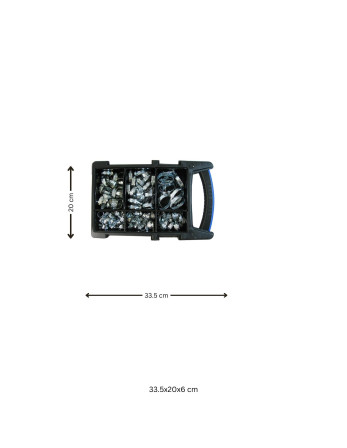 Assortiment de 100 Colliers de serrage BANDE 9